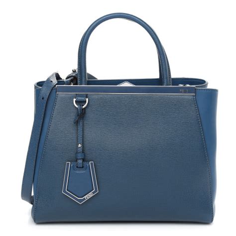 fendi 2jours blue maldives|Fendi Blue Vitello Elite Petite 2Jours Maldives Satchel One Size.